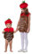 Dress Up America Costume de Fraise trempée dans Le Chocolat pour Enfants – Le Produit Comprend : Bulle et Chapeau