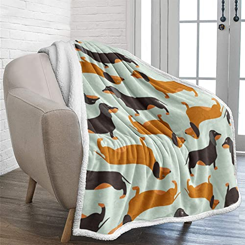 Kuscheldecke Flanell Mikrofaser 150x200cm Hunde Gedruckte Decke Fleecedecke Weich Wohndecke Tagesdecke Dicke Sofadecke zweiseitige Decke
