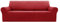 Deconovo Sofabezug Sofa Überzug Sofaüberwurf Cover Sesselbezug Sofahusse Abdeckung Super Elastisch Stretch Jacquard, 3-Sitzer(180-230cm), Rot
