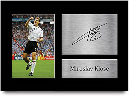 HWC Trading A4 Miroslav Klose Deutschland Geschenke gedruckt Autogramm Bild für Fans und Unterstützer der Unterzeichnung - A4
