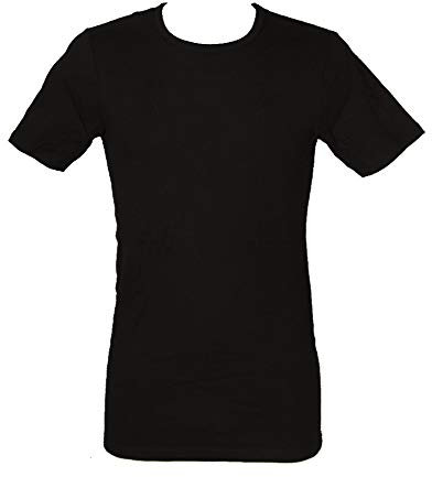 RAGNO T-Shirt Maglia Intima Uomo Cotone Invernale Interlock Biologico Manica Corta Girocollo Articolo 604477 BIO Cotton MC, 020 Nero, XXL