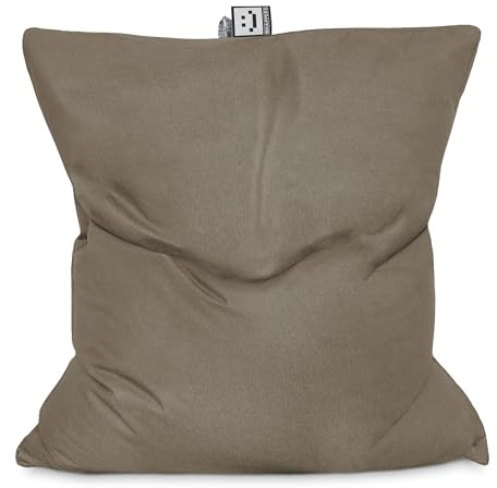 HAPPERS Riesiger Outdoor Garten Sitzsack, XXL, Naylim, matt, sandfarben, für den Außenbereich, inklusive Füllung