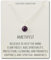 Philip Jones Amethyst Necklace with Quote Card