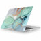 Fancity Kompatibel mit MacBook Air 13,6 Zoll Hülle mit M4 M3 M2 Chip Modell A3240 A3113 A2681, Schlanke Hartschalen-Schutzhülle Cover für 2022 2024 2025 Air 13,6 mit Touch ID, Marble Green