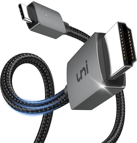 uni Cavo da USB C a HDMI da 4K, (compatibile con Thunderbolt 3) per ufficio a casa, compatibile con iPad Pro, MacBook Pro, Huawei Mate40, XPS e altri dispositivi che supportano l'uscita video 1 m