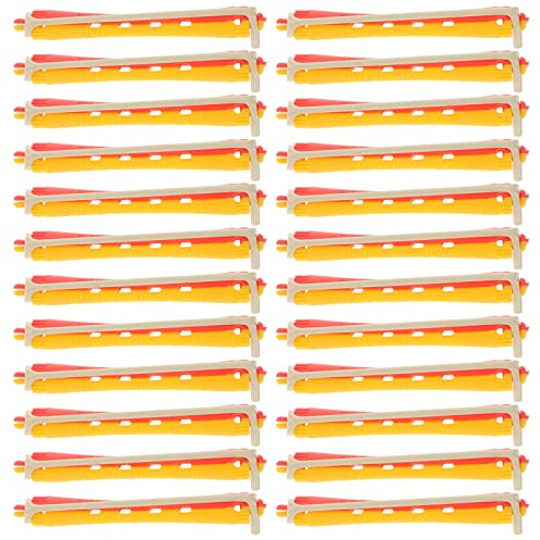 Lurrose 24Pcs Haar Dauerwellen Stangen Kaltwelle Lockenstäbe Kunststoff Dauerwellen Stangen Lockenwickler Lockenwickler Für Friseur Styling Werkzeuge Keine Hitze Lockenwickler Friseur