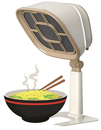 Campana extractora de escritorio, mini campana extractora doméstica, 66 ° ajustable, ajuste de altura de 6 segmentos, fácil de limpiar, campana extractora de 3200 RPM para el hogar, cocina, olla calie
