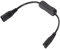 IEC320 C8 auf IEC320 C7 Kabel Verlängerung mit Schalter, Durchleitungskabel für Stecksystem Gerätestecker Stromkabel Verlängerung, für Lampe Lautsprecher LCD-Monitore Drucker Kame