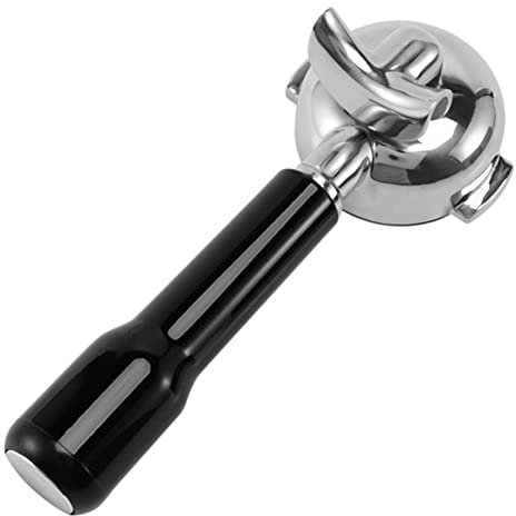 Dunlea Portafiltro portafiltro de acero inoxidable para cafetera de 58 mm para Expobar de doble boca/E61/FAEMA