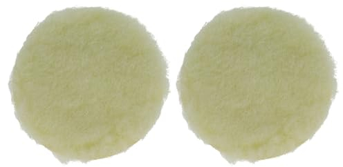 vhbw 2X Polierschwamm kompatibel mit Dewalt DCW210NT, DWE6423 Exzenter- & Schwingschleifer - 12,5 cm Arbeitsdurchmesser, 16 g, beige
