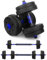 wuuhoo® Kurzhantelset Berti, 2er Set Hantel 30mm, Kurzhantel & Langhantel mit Gewichten 10kg bis 30kg, extra lange Verbindungsstange - Fitnessgerät aus Kunststoff für Zuhause 20 kg (blau)