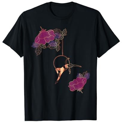 Aerial Hoop Flowers, Aerial Yoga-Geschenke, blumig, üppig, opulent T-Shirt