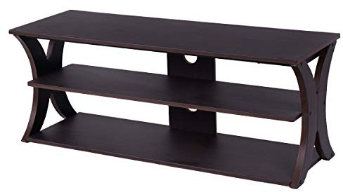 Multigot TV Stand for TVs up to 45”, 3-Tier Wooden TV Console Table | Media Entertainment Center TV Unit with Storage Shelves and Cable Management Holes for Living Room Bedroom