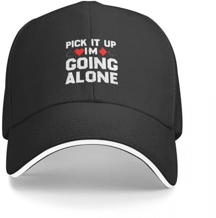 LXCUDXZ Baseball Kappe Neue Pick It Up I'm Going Alone Baseball Cap Mas Hat Strandhut Herren Cap Damen Party Geschenk