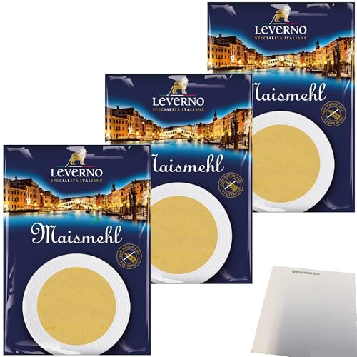usy Bundle für Leverno Maismehl 3er Pack (3x1000g Packung) + usy Block