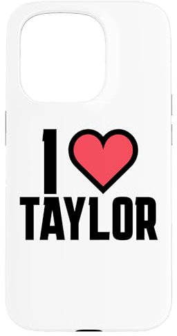 I Heart Taylor Love Design Case for iPhone 15 Pro
