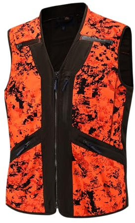 Full mundur Blaze Camo Orange Jagdweste Jagdsicherheit Leichte Weste für Erwachsene Unisex
