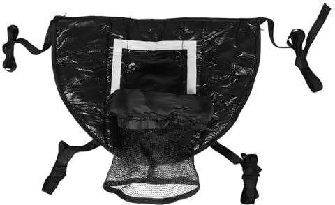 MUSISALY Panier De Basket pour Trampoline Accessoires pour Trampolines D'extérieur Trampoline Basket Mini-Trampoline avec Panier De Basket Fixation Toboggan pour Trampoline Black PVC