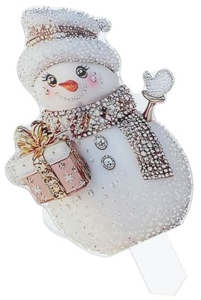 KITANDOVE Dekorativer Schneemann Gartenstecker Aus Robustem Vielseitige Weihnachtsdekoration Für Rasen Garten Und Terrasse Installieren Für Festliche Stimmung Im Freien