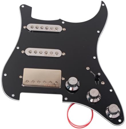 JOINPAYA Lagiges Pickguard Mit Tonabnehmer Gitarre Schwarz Leicht Zu Installieren Kratzfest Langlebig Für Gitarrenliebhaber Und Musikenthusiasten