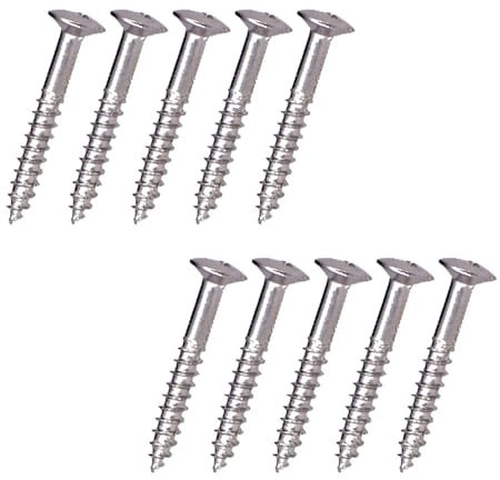 10Pcs Acciaio Inox Pickup Telaio Di Fissaggio Vite Chitarra Humbucker Pickup Anelli Viti Per Chitarra Elettrica