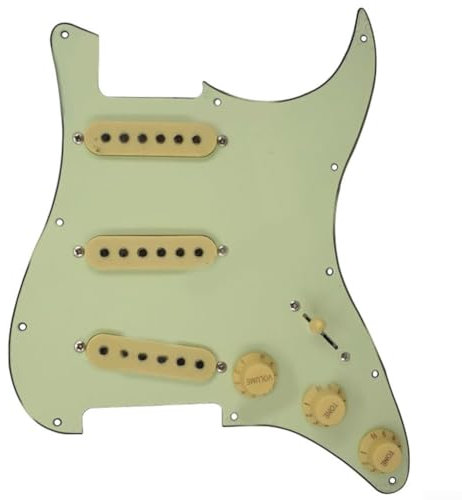 ST E-Gitarren-Schlagbrett mit verbessertem Single Coil SSS Pickups, 3-lagig