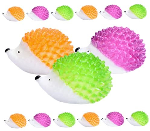 PERSELOSO Lot de 15 Mini Hérissons Décoratifs en Résine pour Décoration De Jardin Micro Paysage Miniatures Animaux De La Forêt