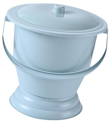 MagiDeal Spingtoon Urinal mit Deckel, Urinal -Topf -Toilette, Nacht Urinal, Töpfchen -Pee -Eimer, Kammer -Topf für Kinder Erwachsene Kinder Haus Haus, Blau