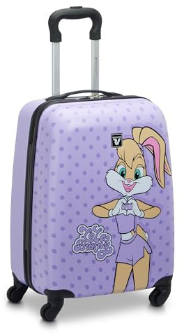 RONCATO Valigia Trolley Looney Tunes Lola Bunny LIlla - Bagaglio trolley per bambini dai 6 ai 10 anni - dimensione 50x36x20