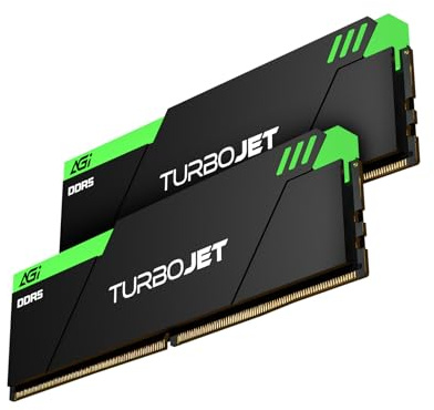 AGI UD858 TURBOJET 32GB Kit 2x16GB DDR5 6000MHz UDIMM PC Speicher Gruen