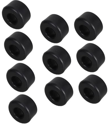 VICASKY Coussins Amortisseurs Universels pour Patins à roulettes et Skateboard en PU Noir Double Rangée, Configuration Quatre Roues, 10 Pièces pour Patinage en Extérieur