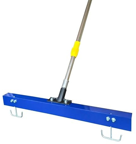 Rastrillo/nivelador de Calibre de 91,44 cm con Mango Ajustable 2 metrosTEFLOAT Concrete Tools