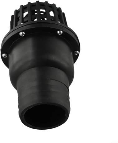 7.6 cm Wasserfußventil Niederdruck Flach Rückschlagventil mit PVC-Konstruktion für Wassersysteme Schwarz