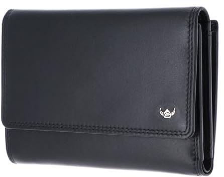 Golden Head Leder Geldbörse Polo RFID Protect Damenbörse 2829 Schwarz