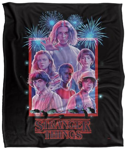 Stranger Things Season 3 July 4Th Silky Touch Super Soft Throw Blanket 152 X 127 cm