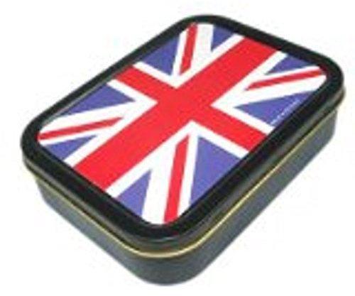 TIBT9-2 Oz Union Jack Flag Tobacco or Storage Tin