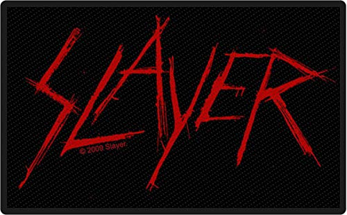 Slayer Logo Unisex Patch Standard 100% Polyester Band-Merch, Bands