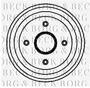 Borg & Beck BBR7068 Brake Drum To Fit Renault 5 9 11 19 Clio
