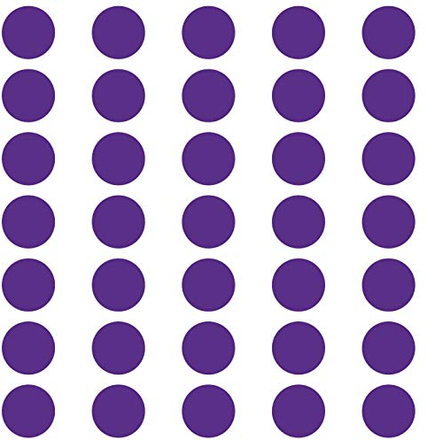 kleb-Drauf | 35 Punkte | Lila - matt | Wandtattoo Wandaufkleber Wandsticker Aufkleber Sticker | Wohnzimmer Schlafzimmer Kinderzimmer Küche Bad | Deko Wände Glas Fenster Tür Fliese
