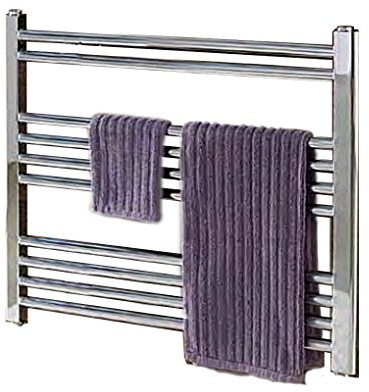 Wendover Chrome Straight Multi Rail Towel Radiator 800mm x 750mm