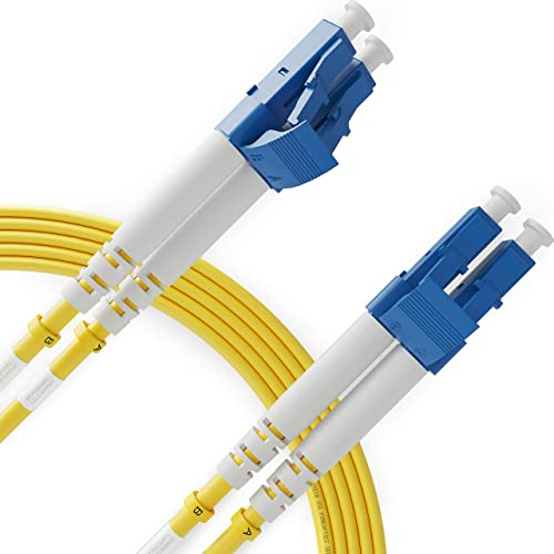 BEYONDTECH LWL Patchkabel LC LC OS1 - Glasfaser Singlemode Duplex (10 Meter) UPC/UPC - 9/125 (LSZH)