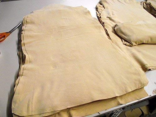 Förster-Fellnest Piel para ventana con corte natural aprox. 50 x 90 cm, paño de piel – 100% totalmente curtido – Calidad profesional como plumero para la cocina, como piel de cuero, manoplas de cuero