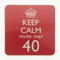 Leonardo Collection Mug Coaster - Keep Calm You're Only 40