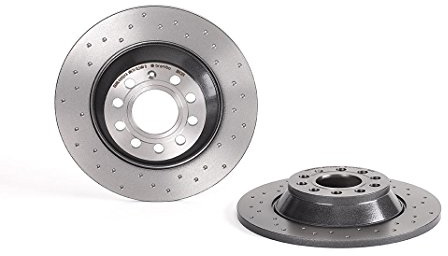 Brembo 08.8843.2X Xtra UV-beschichteter massiver gebohrter Bremsrotor für Audi/Audi (FAW) OE# 4F0615601E