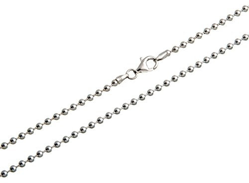 Kugelkette 3mm - 925 Silber Länge 40-100cm