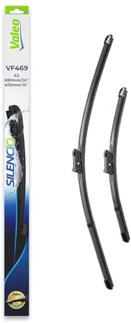 Valeo Silencio Kit of 2 Wiper Blades VF469 - Front - 650 mm / 400 mm | Flat Blades, Original Equipment Replacement, 574669