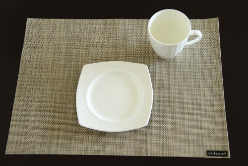 Chilewich Mini Basketweave Tischset, Leinen, 36 x 48 cm
