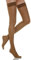 Relaxsan Mikrofasern 870M (Braun 2/M) Kompressionsstrümpfe Damen 18-22 mmHg mit Silikon, Oberschenkel Stützstrümpfe 140 Den