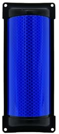Wildwarner blau - halbrunde Wildwarnreflektoren (10x) | stark reflektierend - hergestellt aus 3M Serie 4095 - zur Reduzierung von Wildunfällen