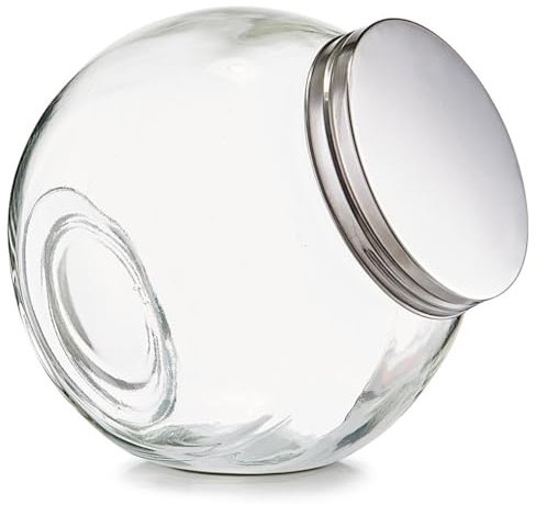 Zeller 19789 Vorratsglas 'Candy' m. Edelstahldeckel, 2850 ml